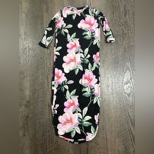 POSH PEANUT Floral Baby Knot Gown Viscose Bamboo Infant